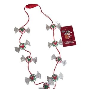 Festive Mickey‎ Mouse Peppermint Glow Necklace for Kids